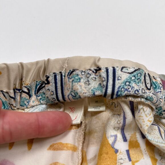 Anthropologie Eloise Pants Size 4‎ Elastic Waist Relaxed Fit Boho Casual Light - Picture 6 of 9